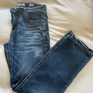 MENS BKE jeans. Slightly worn. Bootleg, Tyler fit, 36 waist, Xtra long.